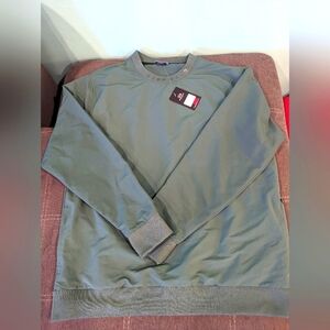 NEW Good Good Golf Playoff Windbreaker Jacket Mens Large Hooded 1/2 Zip Green